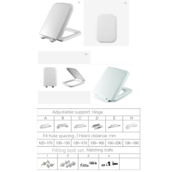 Белый пластиковый мягкий закрытый крышка туалетного сиденья для индийского коммода