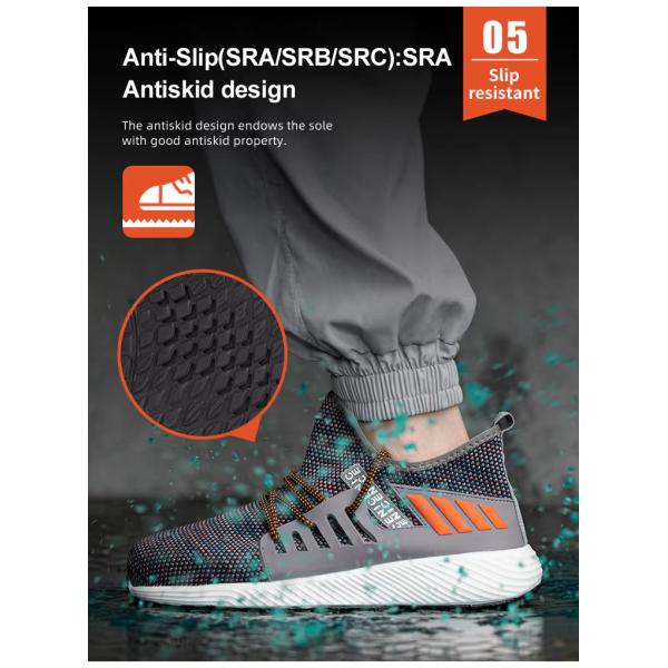 Sapatillas con estilo / ligero de acero para los dedos de las patas