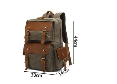 Waterproof Cowhide Travel Duffel Backpack
