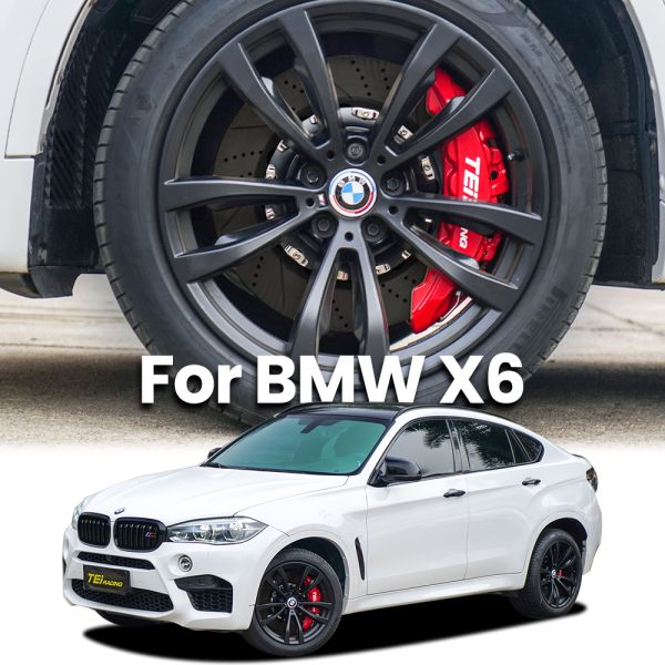 TEI Brake SR8 8 Pot Brake Calipers R20 R21 Carbon Ceramic Brake Disc Brake Conversion Kit for BMW X6 E71 E72 F16 G06