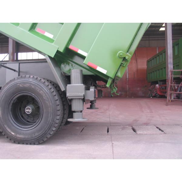 Hydraulic Cylinder Heavy Duty Dump Truck Trailer 3 Axles For Sand Stone Transportion