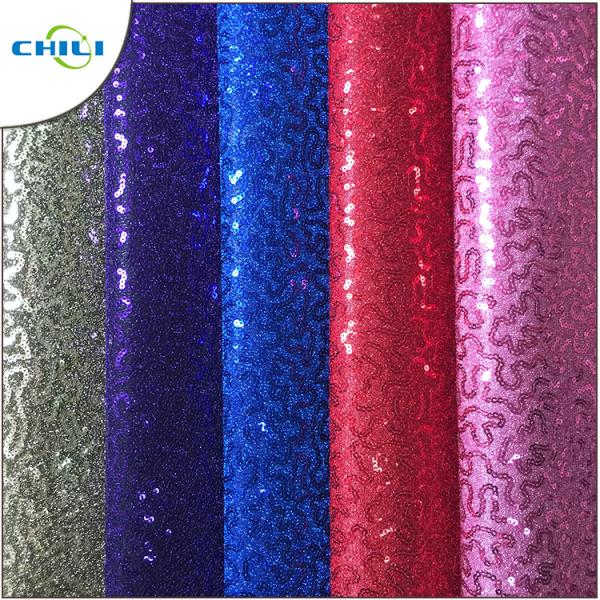 High Quality Glitter Pu Mesh Good Synthetic Leather For Lady Shoes Meter Price