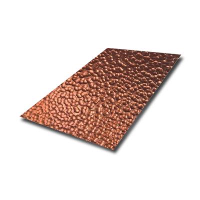 304 316 4x8 4x10 Size PVD Coffee Brown Hammered Stainless Steel Sheet China Factory Cheap Wholesale Prices