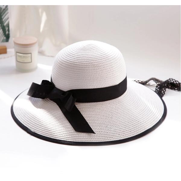 Paper Material Cowboy Vacation Beach Sun Hats Custom Logo With Nylon Strip