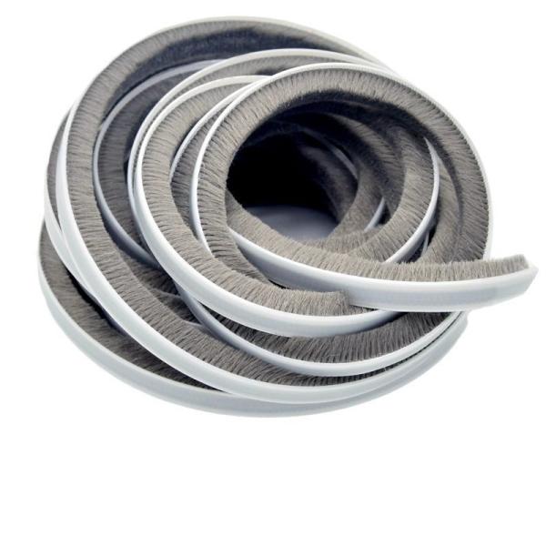 Modern Style Adhesive Door Weather Stripping Brush for Window BLACK/GRAY/BROWN/WHITHE/OTHER Materials and Design