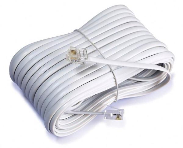 カスタム RJ9 コイル電話ケーブル 5フィート ブラック PVC ジャケット