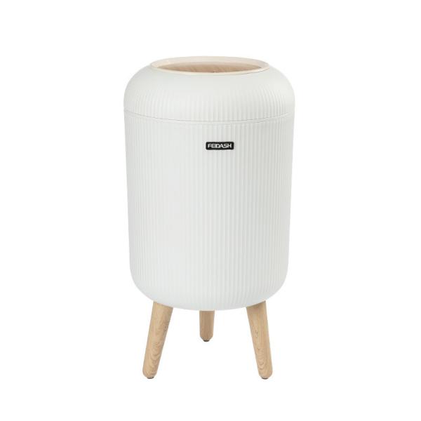 Large Kitchen Household Bathroom with Lid Creative Living Room Tall Kitchen Plastic Trash Can