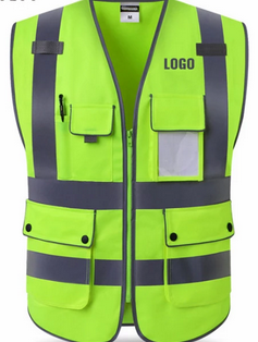 Green PPE Safety Workwear T Shirt Style Waterproof Outdoor Reflective Safety Vest