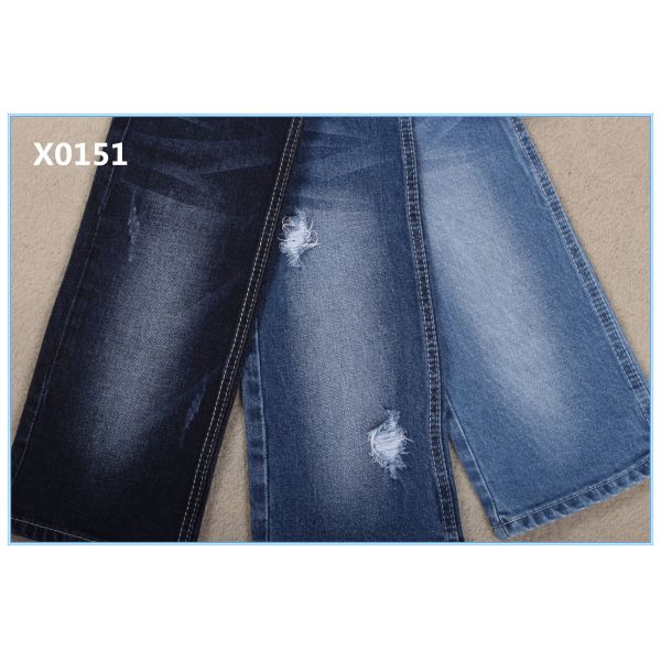 10 oz Cotton Spandex Indigo Blue Jeans Fabric Cost-effetive Affordable High Quality Good Stretch Boyfriend Clean Style