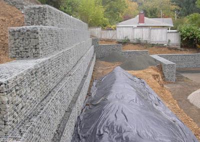 Quadrado das cestas de Gabion da parede de retenção da segurança ou forma sextavada fácil instalar