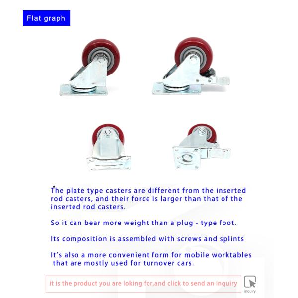 3 дюймовые пластиковые троллейбусы из ПУ кастора мебель кастора колеса