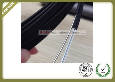 Black Color FTTH Fiber Optic Cable Non - Metal Strength Member With LSZH Outer Jacket