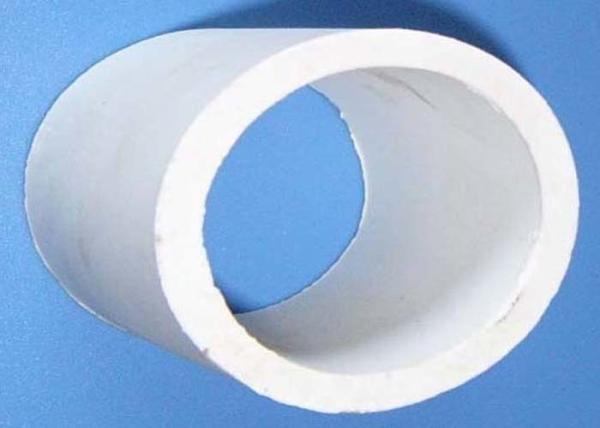 Simple Shape Ceramic Tower Packing / Ceramic Raschig Rings High Mechanical Stability