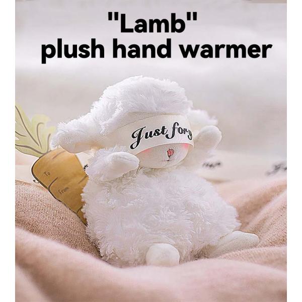 Оставайтесь уютно и связаны с нашей маленькой овечкой плюши ручной теплый энергобанк где угодно