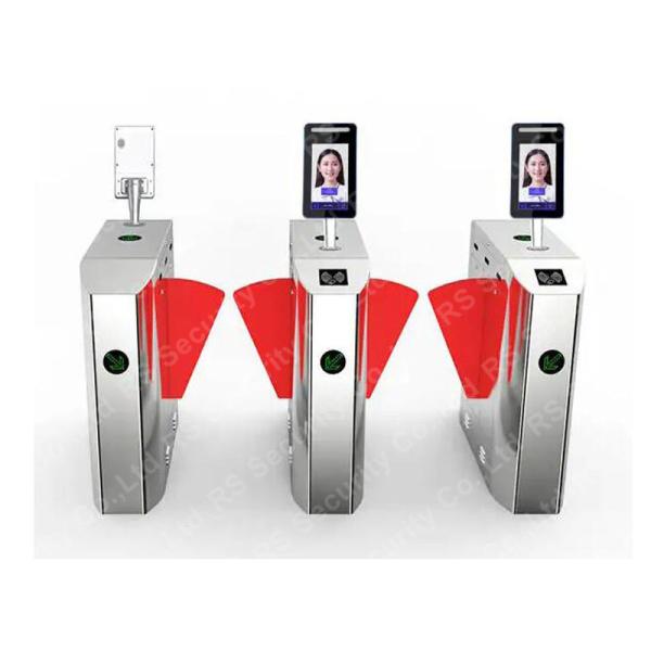 Access Control Flap Turnstile Gate 600mm Width For Subway Station