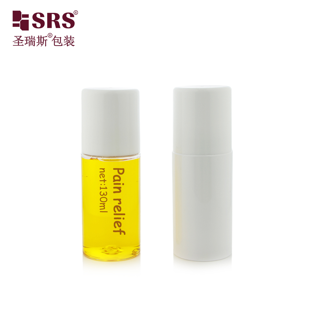 130ml PET Roll On Bottle Large Capacity Empty Roller Bottles for Body Care Gel Deodorant Liquid