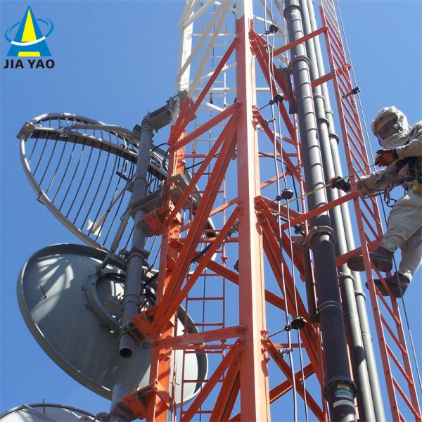 3 Legged Angular Steel Tower Triangular Wireless Communication Tower with ANSI TIA 222 Design Code and High Tensile Steel Materials