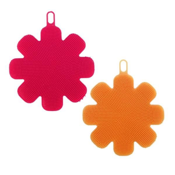 Food Grade Soft KitchenSilicone Dish Sponge Cleaning Sponges Washing Brush