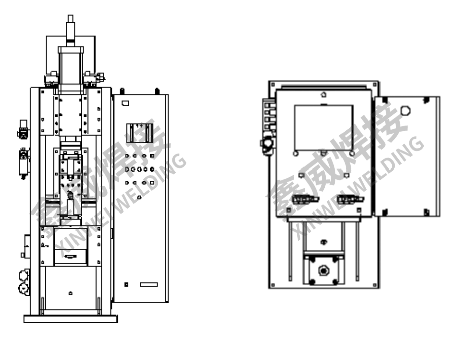 Capacitor Discharge Energy Storage Resistance Projection Welder For Stainless Steel Stud Bolt Nut Spot Welding