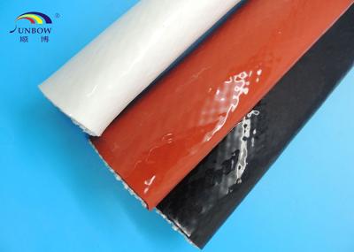 Steel Plant Use Braided Fiberglass Sleeve With Silicone Cover High Temperature Resistant