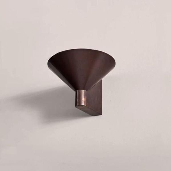 Retro Design Indoor Living Brass Material Picture Light Sconces Household Conical Wall Light