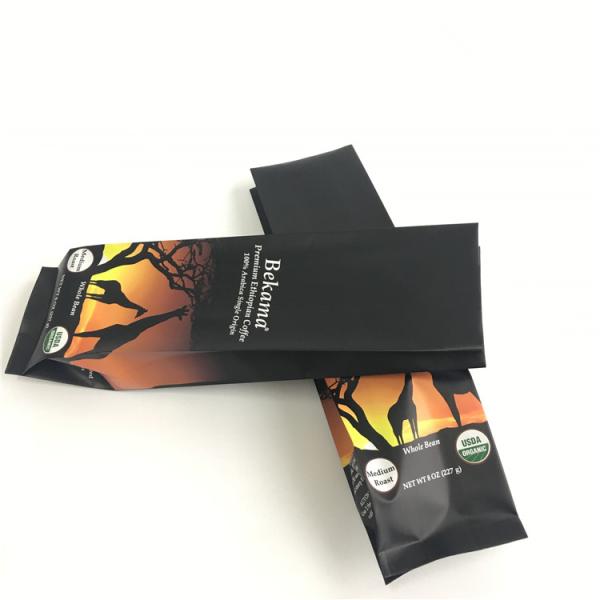 Печатание цифров стоя вверх Ресеалабле Зиплок верхние сумки кофе с клапаном 250г 500г 1кг