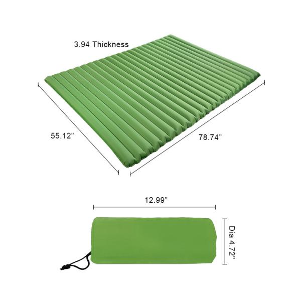 Quick Inflating Outdoor Sleeping Pad Double Outdoor Sleeping Mat For Family Camping