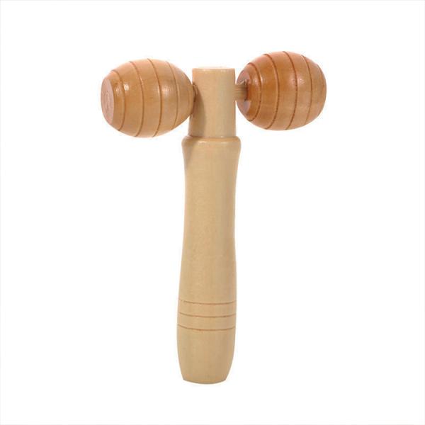 Logo Engrave Wooden Face Roller for Face Wood Therapy Natural Wood Customized Service