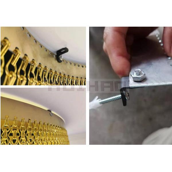 занавес 1.6mm алюминиевый цепной вышитый бисером используемый для украшения частного владения