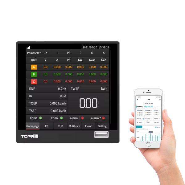 3p4w Power Meter Smart Multifunction Energy Electrical Meter