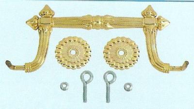 Metal Handles Coffin Ornaments For Coffin Bearing / Funeral Products
