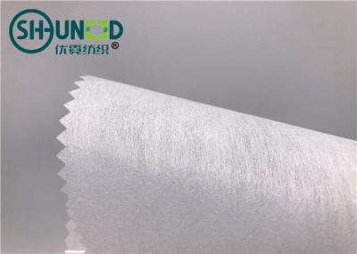 Poliéster 100% fundível da tela do revestimento protetor do bordado Cuttable com revestimento do LDPE