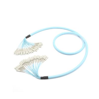 Pre Terminated Multimode Fiber Optic Patch Cord With SC Connector 24 core OM3