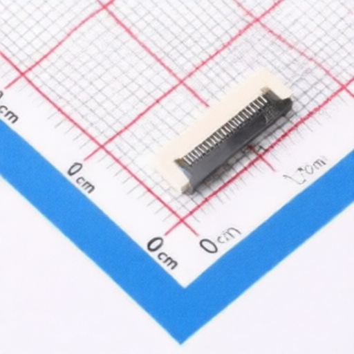 0.5mm Pitch Flip Top Connector 20 Pin Horizontal Mount Megastar ZX-0.5FPC-FWX-H1.5-20P Ideal for FPC