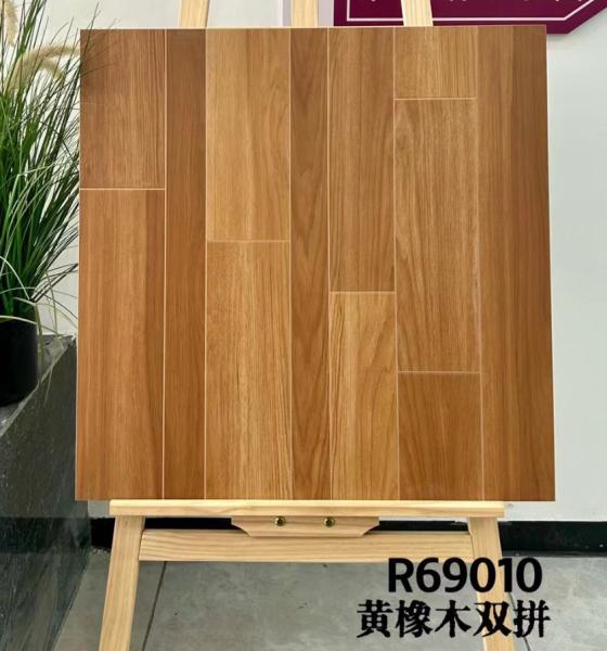 600x600mm AAA Anti-Slip Wooden Ceramic Tile Brown