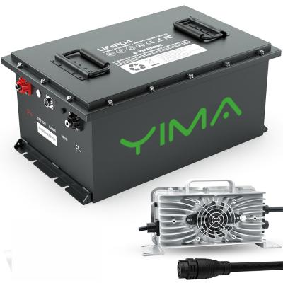 Lead Acid Replacement Battery Customized Lithium Ion Phosphate Battery For Golf Cart
