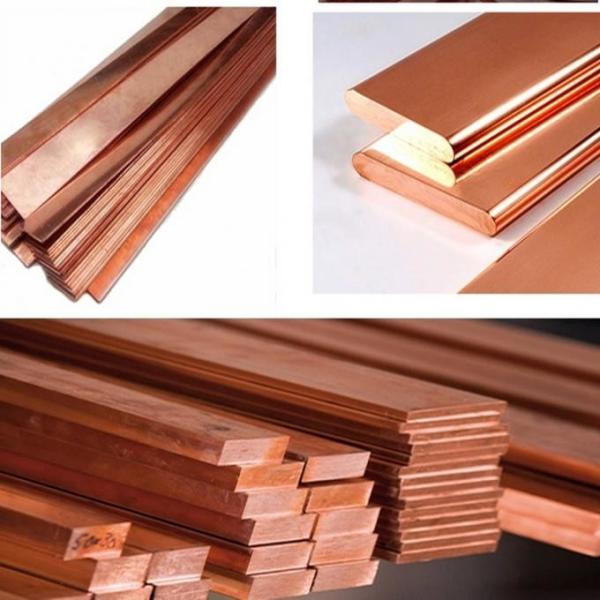 Cu Min 99.99% Copper Flat Bar ASTM DIN Standards Copper Busbar