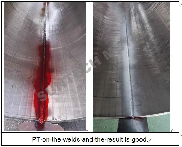 Explosive Welding Nickle Alloy Bimetallic Clad Pipe For Chemical Process Equipment