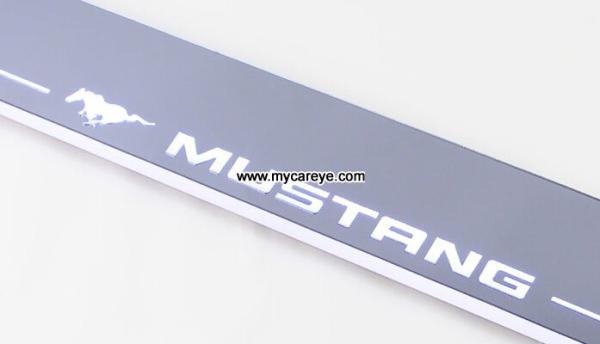 Ford Mustang car moving door floor lights LED door scuff plate light