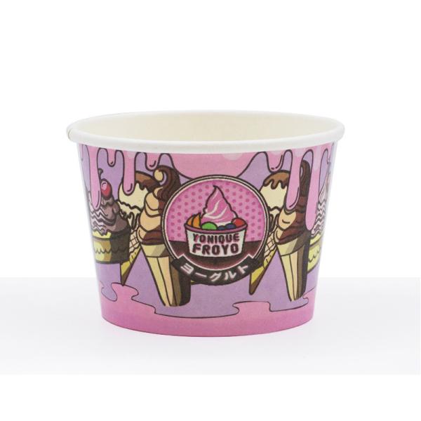 270ml Customized Request Disposable and Biodegradable Ice Cream Bowl in Paper Material