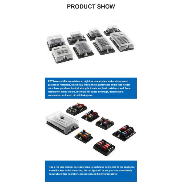 12V 32V DC Водостойкий аккумулятор для морской лодки Автомобильный аудио ANL MIDI MEGA Fuse Box Block Holder