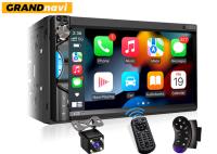 AHD 7 pulgadas Android Auto Car Stereo 1024x600 2 Din Car Stereo soporte doble cámara frontal trasera