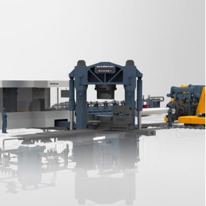 Two columns pull-down hydraulic press