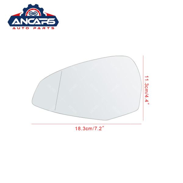 Audi Side Mirror Glass A4 2015 A5 2017 Auto Mirror Lens 8W0857535E 8W0857536E