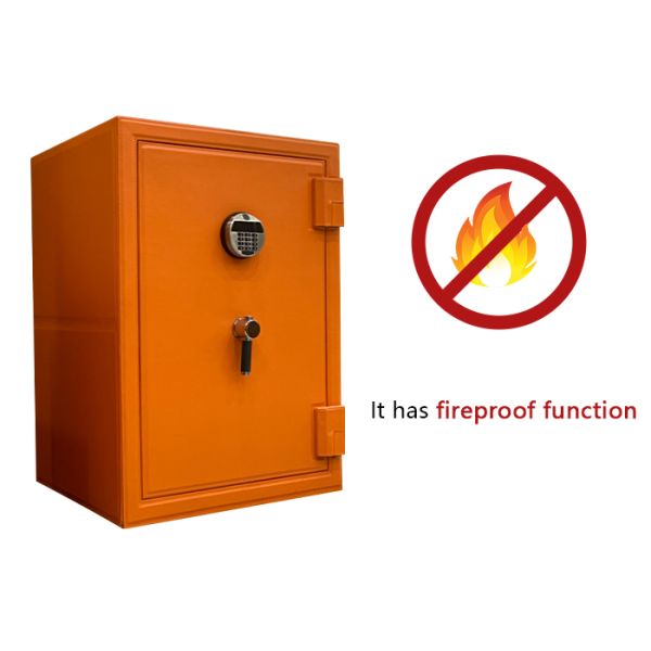 Leather-Covered Fireproof Jewelry Safe Limited Edition with Watch Winder