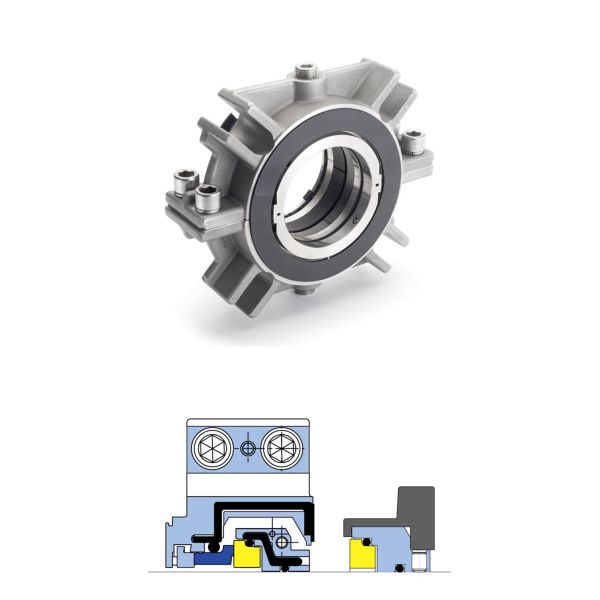 SS316L Split Mechanical Seal FKM EPR RDSX AESSEAL Mechanical Seals