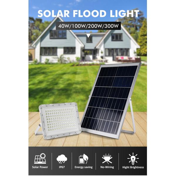 Дом IP65 100W солнечный приведенный в действие освещает батарею фосфорнокислого железа лития