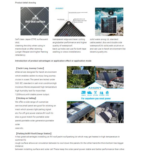 Panel solar transitable a prueba de agua salada