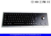 Clavier industriel noir avec la boule de commande optique dans de pleines clés de voyage à l'estimation IP65