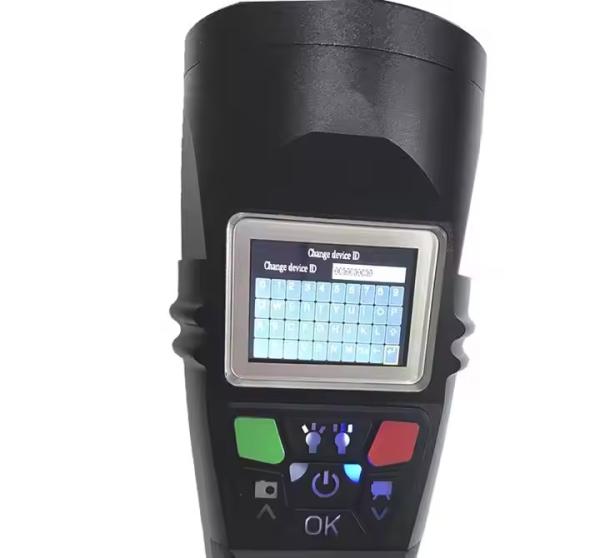 GPS Rechargeable Video Recorder Torch Light , LED Camera Flashlight For Railway Station